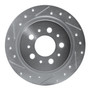DFC Rotors-Drilled and Slotted-Silver with 5000 Advanced Brake Pads for 1997-1998 Volvo (S90, V90) 7502-27022