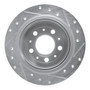 DFC Rotors-Drilled and Slotted-Silver with 5000 Advanced Brake Pads for 1997-1998 Volvo (S90, V90) 7502-27022
