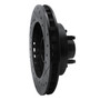 DFC Rotors-Drilled and Slotted-Black with Heavy Duty Brake Pads for 1995-1997 Ford/Mazda (Ranger, B2300, B3000, B4000) 8202-99118
