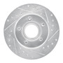 DFC Rotors-Drilled and Slotted-Silver with 5000 Advanced Brake Pads for 1993-1994 Ford/Mazda (Explorer, Navajo) 7502-99297