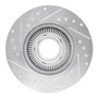 DFC Rotors-Drilled and Slotted-Silver with 5000 Advanced Brake Pads for 1993-1994 Ford/Mazda (Explorer, Navajo) 7502-99297
