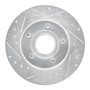 DFC Rotors-Drilled and Slotted-Silver with 5000 Advanced Brake Pads for 1993-1994 Ford/Mazda (Explorer, Navajo) 7502-99297