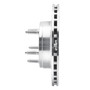 DFC Rotors-Drilled and Slotted-Silver with 5000 Advanced Brake Pads for 1993-1994 Ford/Mazda (Explorer, Navajo) 7502-99297
