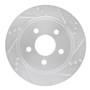 DFC Rotors-Drilled and Slotted-Silver with 5000 Advanced Brake Pads for 1993-1997 Chevrolet/Pontiac (Camaro, Firebird) 7502-47152