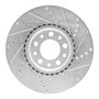 DFC Rotors-Drilled and Slotted-Silver with 5000 Advanced Brake Pads for 2013-2017 Chrysler/Dodge (200, Dart) 7502-39015