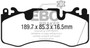 EBC 2016+ Maserati Levante 3.0TT (424) Yellowstuff Front Brake Pads
