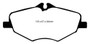 EBC 06-09 Mercedes-Benz E320 3.0 TD Yellowstuff Front Brake Pads