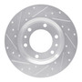 DFC Rotors-Drilled and Slotted-Silver with 5000 Advanced Brake Pads for 1981-1985 Toyota (4Runner, Pickup) 7502-76098