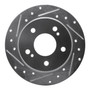 DFC Rotors-Drilled and Slotted-Silver with 5000 Advanced Brake Pads for 1994-1998 Nissan (240SX) 7502-67042