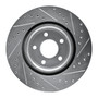 DFC Rotors-Drilled and Slotted-Silver with 5000 Advanced Brake Pads for 2007-2010 Chevrolet (Cobalt, HHR) 7502-47207