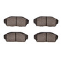 DFC Rotors with 5000 Advanced Brake Pads for 1990-1993 Acura/Honda (Integra, Civic) 6502-59185