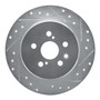 DFC Rotors-Drilled and Slotted-Silver with 5000 Advanced Brake Pads for 1990-1992 Toyota (Celica) 7502-76033