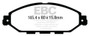 EBC 12-13 Infiniti JX35 3.5 Yellowstuff Front Brake Pads