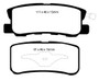 EBC 11-14 Chrysler 200 3.6 Yellowstuff Rear Brake Pads