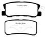 EBC 11-14 Chrysler 200 3.6 Yellowstuff Rear Brake Pads