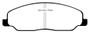 EBC 05-10 Ford Mustang 4.0 Bluestuff Front Brake Pads