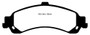 EBC 02 Cadillac Escalade 5.3 (PBR rear caliper) Yellowstuff Rear Brake Pads