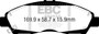 EBC 2017+ GMC Acadia (2nd Gen) 2.5L Greenstuff Front Brake Pads