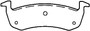 Fleet Metlok Brake Pads MKD1279FM - back view