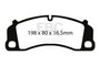 EBC 13-15 Porsche 911 (991) GT3 3.8L (Cast Iron Rotor Only) Bluestuff Front Brake Pads