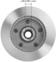 Rotor and Hub Assem for 1975-1993 Ford (E-100 Econoline, E-100 Econoline Club Wagon, E-150 Econoline, E-150 Econoline Club Wagon) PRT1067 - back view