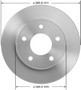 Disc Brake Rotor for 1980-1996 Jeep/Buick/Cadillac (Cherokee, Century, Electra, LeSabre) PRT1263 - front view