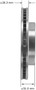 Disc Brake Rotor for 1980-1996 Jeep/Buick/Cadillac (Cherokee, Century, Electra, LeSabre) PRT1263 - side view