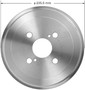 Brake Drum for 1986-1992 Geo/Toyota (Prizm, Celica, Corolla) PDR0515 - front view
