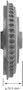 Brake Drum for 1983-1987 Mazda (626) PDR0475 - side view