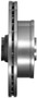 Rotor and Hub Assem for 1984 Mazda (RX-7) PRT1302 - side view
