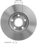 Disc Brake Rotor for 1990-2005 Buick/Chevrolet/Oldsmobile (Skylark, Beretta, Cavalier, Corsica) PRT1530 - back view