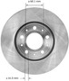 Disc Brake Rotor for 1985-2001 Volvo (740, C70) PRT1531 - back view