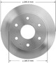 Disc Brake Rotor for 1988-2000 Cadillac/Chevrolet/GMC (Escalade, Blazer, K1500, K1500 Suburban) PRT1453FC - front view