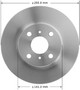 Disc Brake Rotor for 1993-2002 Chevrolet/Geo/Toyota (Prizm, Corolla) PRT1869 - front view