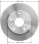 Disc Brake Rotor for 1992-2001 Toyota (Camry) PRT1724 - front view