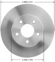 Disc Brake Rotor for 1995-2003 Ford/Mercury/Mazda (Explorer, Ranger, Mountaineer, B3000) PRT5075 - front view