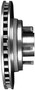 Rotor and Hub Assem for 1987-1992 Lincoln (Continental, Mark VII) PRT1503 - side view
