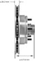 Rotor and Hub Assem for 1990-2002 Chevrolet/GMC (Astro, Safari) PRT1464 - side view