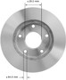 Disc Brake Rotor for 1997-2005 Isuzu/Chevrolet/GMC (Hombre, Blazer, S10, Jimmy) PRT5182 - back view