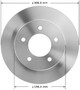 Disc Brake Rotor for 1997-2004 Ford (F-150, F-150 Heritage) PRT5146 - front view