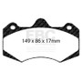 EBC Racing 2015+ Lotus Evora RP-1 Race Front Brake Pads