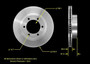 Disc Brake Rotor for 2003-2013 Toyota (4Runner, Tacoma, FJ Cruiser, Hilux) PRT5458 - front view