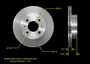 Disc Brake Rotor for 2002-2005 Hyundai (Accent) PRT5498 - front view