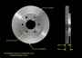 Disc Brake Rotor for 2004-2005 Nissan/INFINITI (TITAN, QX56, Armada, Pathfinder Armada) PRT5507 - front view