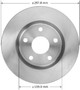 Disc Brake Rotor for 2008-2009 Pontiac (G8) PRT5904 - front view