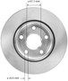 Disc Brake Rotor for 2008-2009 Pontiac (G8) PRT5904 - back view