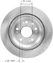 Disc Brake Rotor for 2005-2012 Acura (RL) PRT5952 - back view