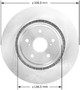 Disc Brake Rotor for 2008-2021 Toyota/Lexus (Highlander, RX350, RX450h, Sienna) PRT5798 - front view