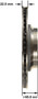 Disc Brake Rotor for 2007-2017 Lexus (LS460, LS600h) PRT5804 - side view