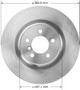 Disc Brake Rotor for 2006-2012 Land Rover (Range Rover) PRT5935 - front view
